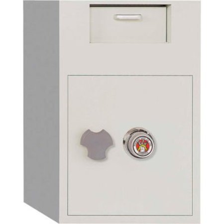 PHOENIX SAFE INTERNATIONAL Phoenix Safe Front Loading Dial Combo Lock Dep. Safe w/ Inner Locking Door 3.48 cu ft, Off-White 992